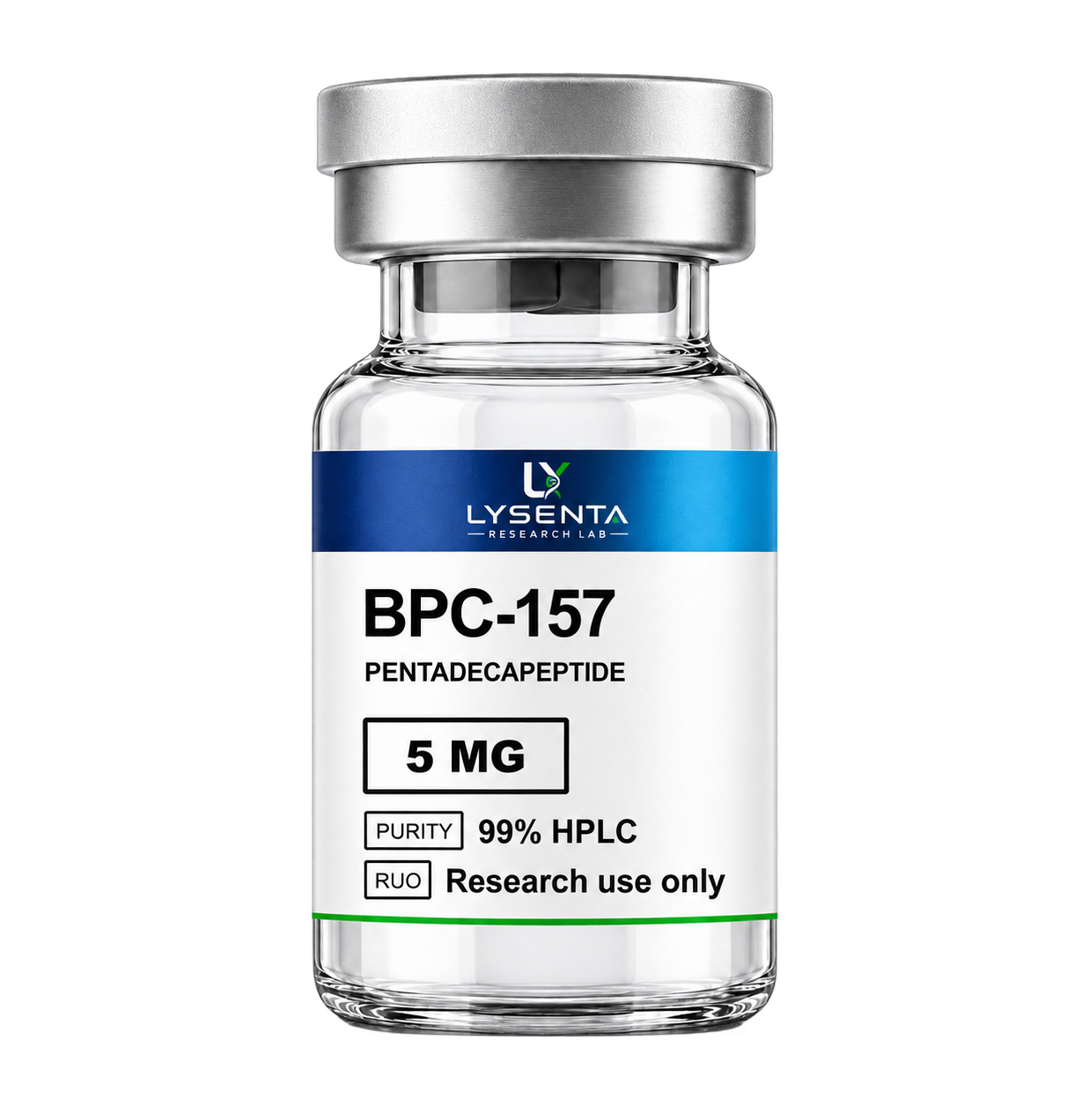 LYSENTA BPC-157 5 mg research product vial